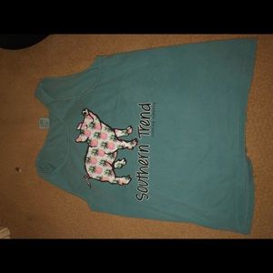 Blue southern trend tank